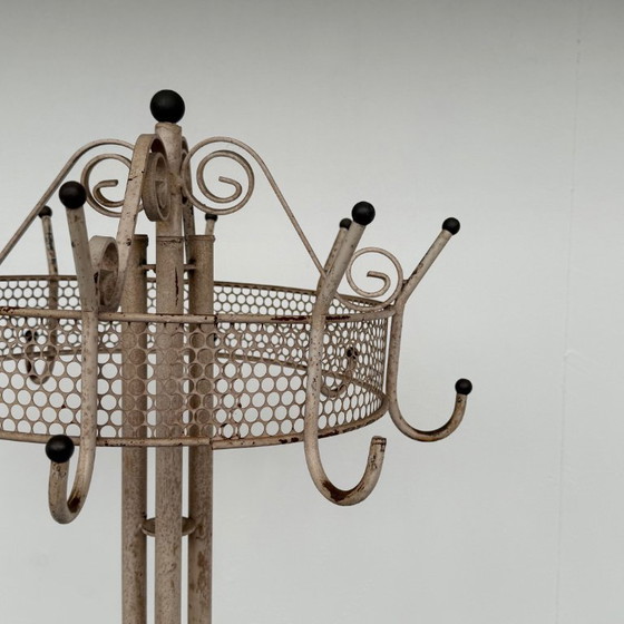 Image 1 of Appendiabiti da terra in ferro battuto 1950