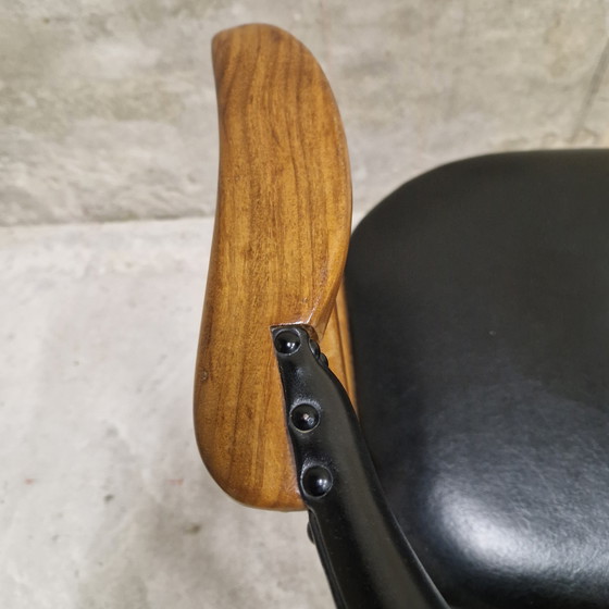 Image 1 of Vintage cowhide chair office chair