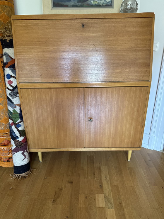 Image 1 of 60er-Jahre Sekretär aus Holz – Mid-Century Design
