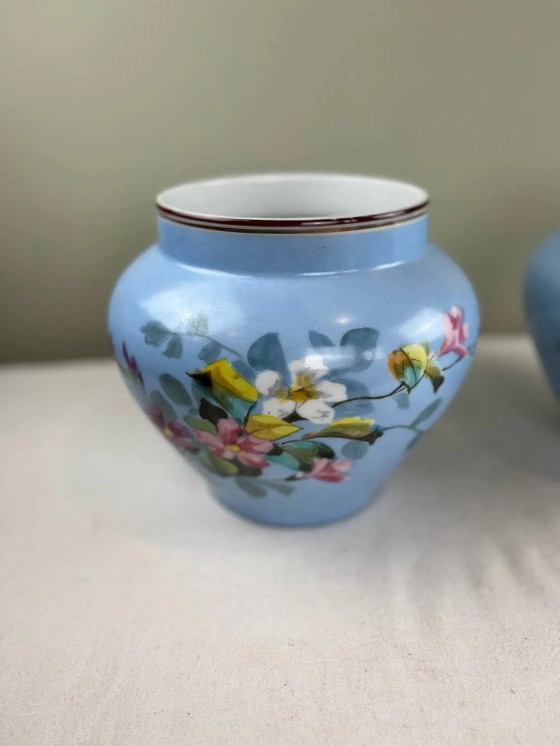 Pair of antique plant pots – Porcelain (photo 9 of 16)