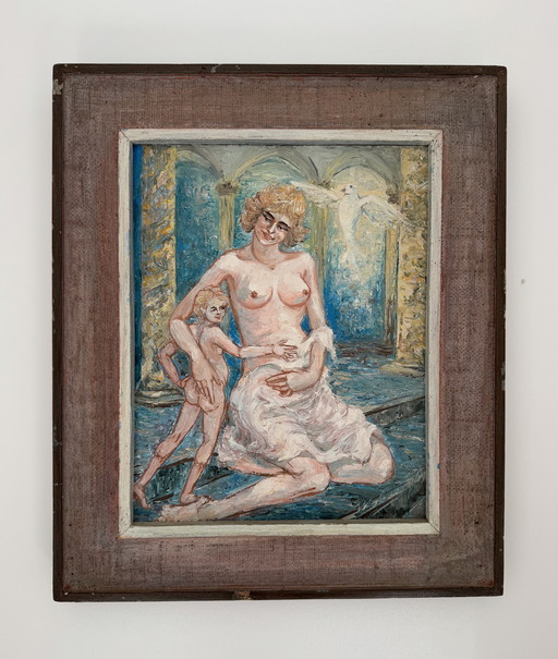 Nude painting oil on canvas