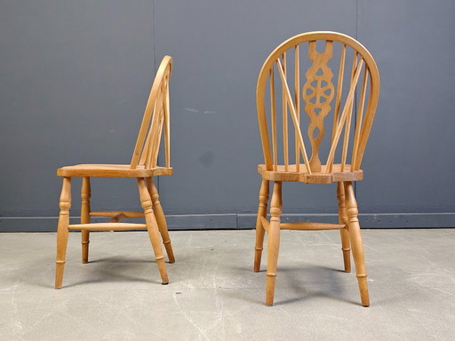 Set van 6 vintage Ercol eetkamerstoelen, jaren 50