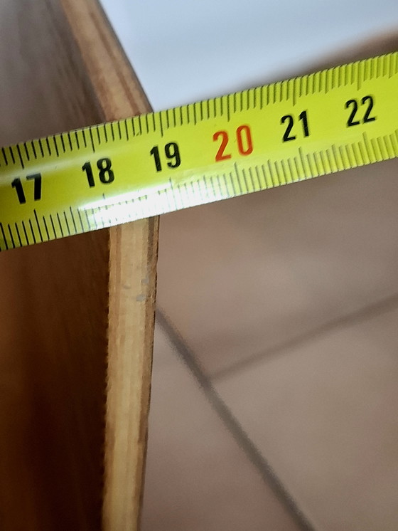 Image 1 of Houten asbak uit de jaren 80 met tijdschriftenrek.