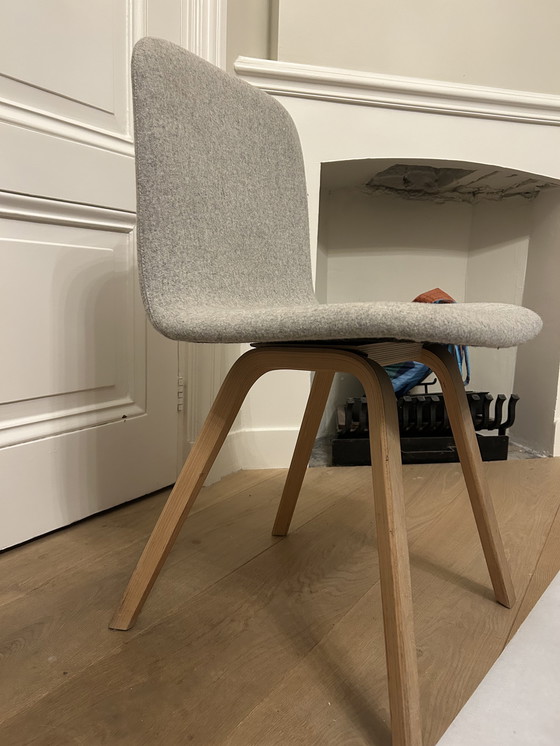 Image 1 of Chaise de salle à manger Bolia Palm - Chêne chiné gris clair