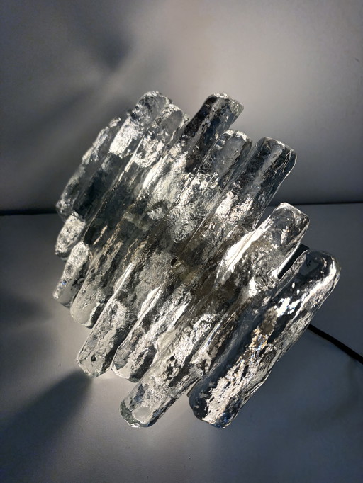 Lampada da parete Schalmei 'Ice Block' di Julius Theodor Kalmar per Kalmar, Austria – 1972