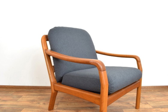 Mid-Century Danish Teak Armchair from Dyrlund, 1970s – Textile, Wood (photo 8 of 10)