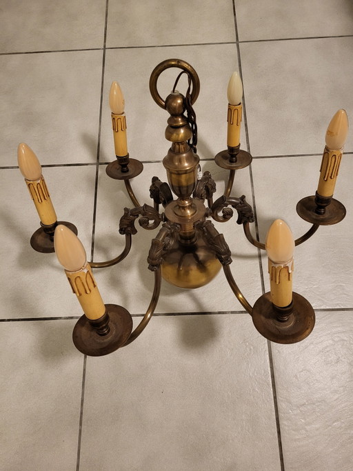 Vintage Brass Chandelier