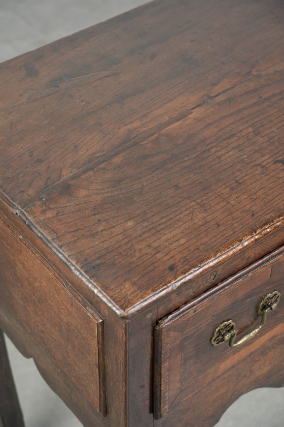 Image 1 of Large antique English oak sideboard from the 18th century