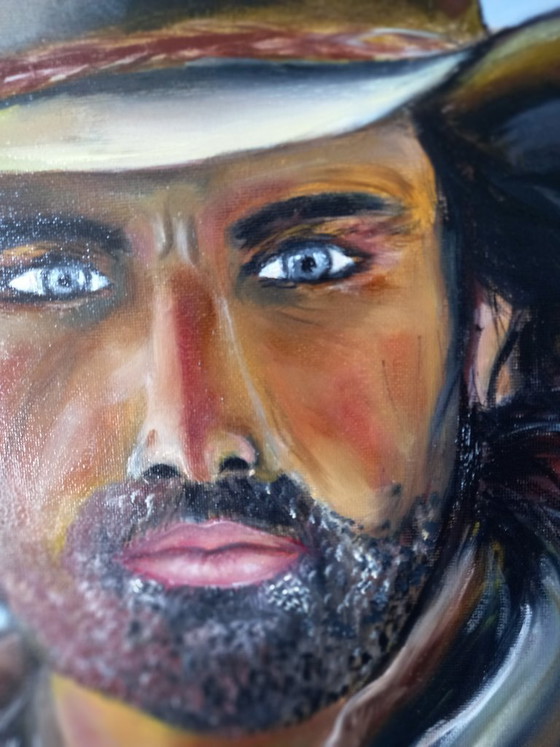 Portrait of a Cowboy – Paintings & Drawings, Canvas (photo 3 of 5)