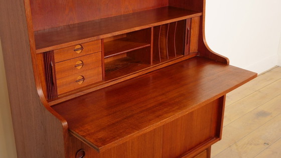 Image 1 of Vintage boekenkast | Secretaire | Teak | Johannes Sorth