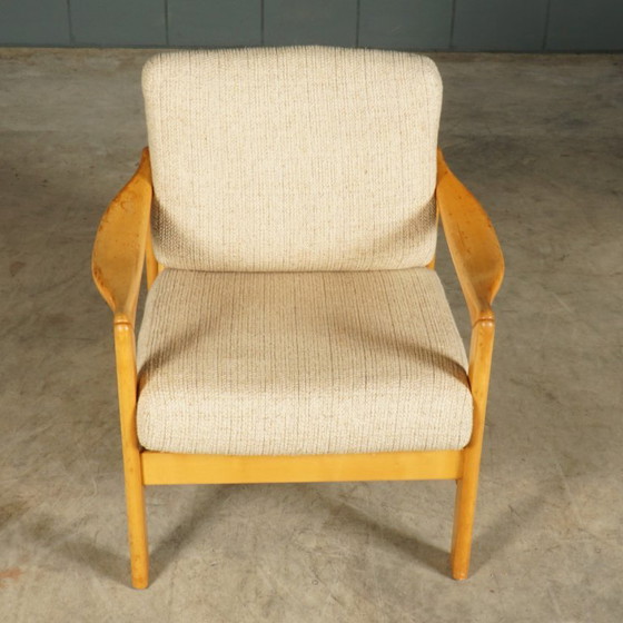 Poltrone lounge danesi – Noce – Anni '60 – Textile (photo 10 of 16)