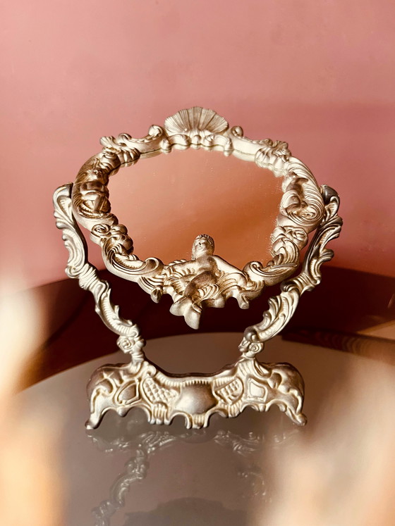 Image 1 of Unico! Specchio da toeletta in stile Ricoco italiano.