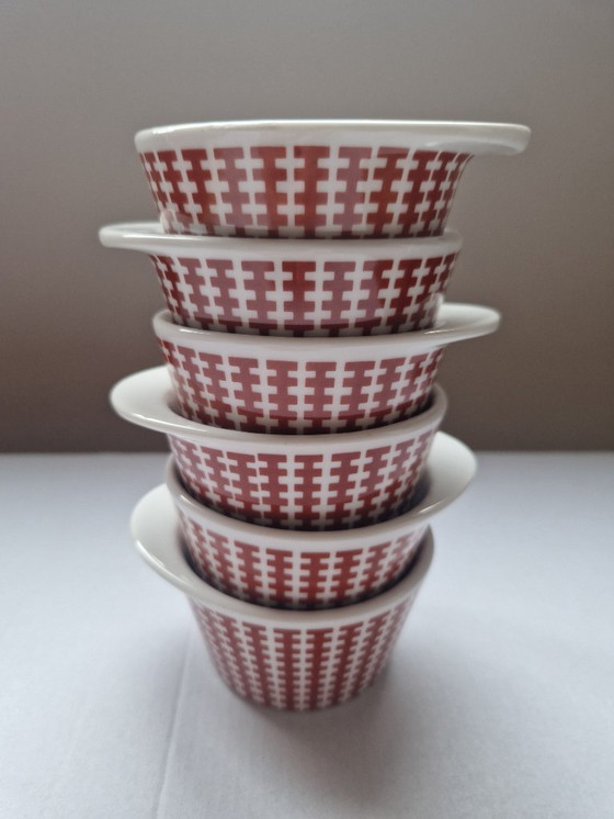 Image 1 of 6 porseleinen soufflévormen. Lukull.Schönwald Duitsland. 1950-1970