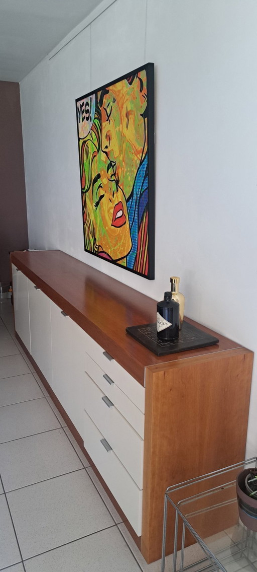 Pastoe dressoir L160 Jubileum - kersenhout met wit