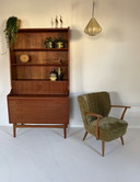 Suspension vintage cocon, Goldkant Leuchten '60