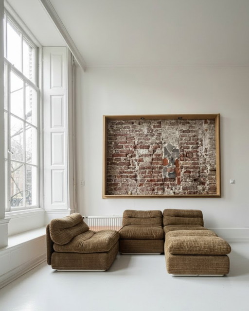 Sofá modular y otomana Kiitos, Titina Ammannati & Giampiero Vitelli, para Rossi di Albizzate, Italia, 1972