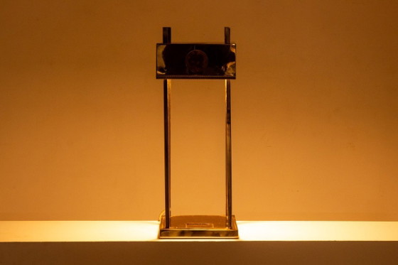 Image 1 of Gold-plated brass and copper lamp, 1936 Olympic Games