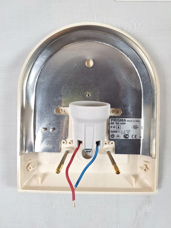 Image 1 of Pair of 80s glass wall lights by Roberto Fiorato for Prisma