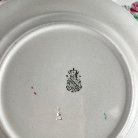 Set of 6 KG Lunéville Dinner Plates – Streetlight Pattern – Crockery, Ceramic (photo 3 of 6)