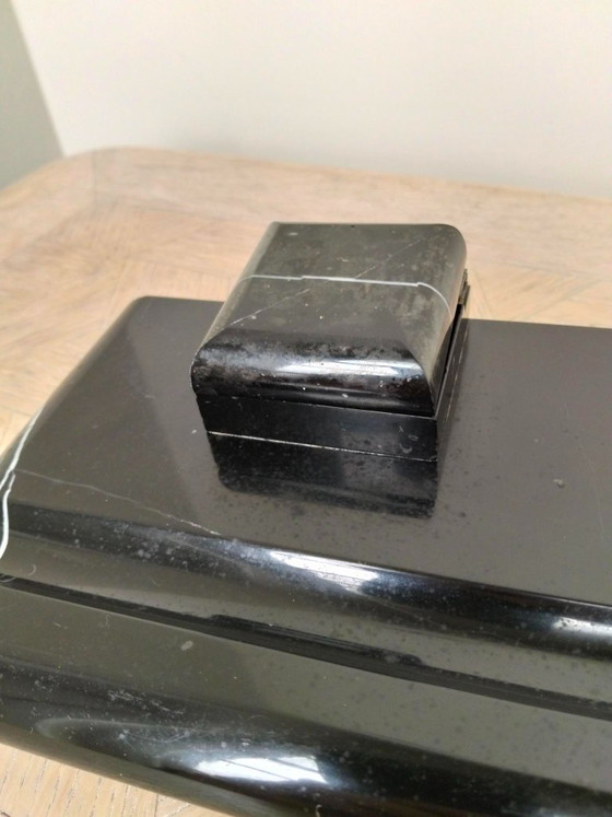 Tintero de mármol negro, Accesorios de mesa, Vidrio (foto 8 de 9)