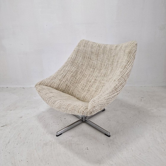 Image 1 of Vintage Oyster fauteuil met kruisvoet van Pierre Paulin voor Artifort, 1965