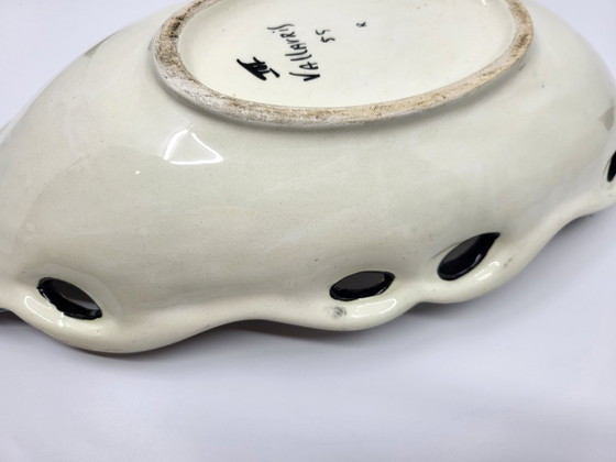 Image 1 of Tazza in ceramica di Vallauris, dorata con oro zecchino, Francia, Costa Azzurra, 1950