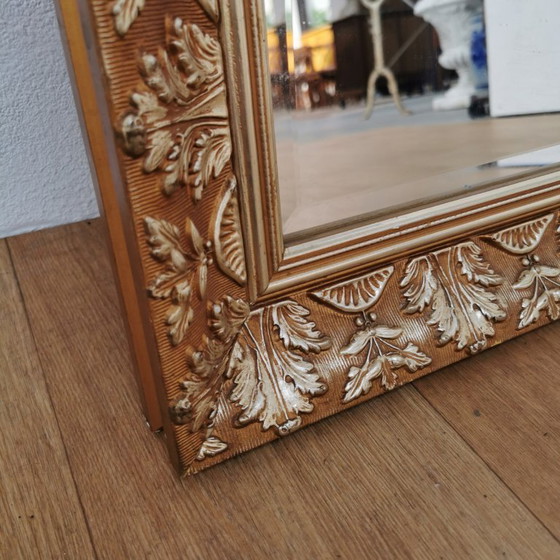 Image 1 of Grote Vintage Barok brocante schouwspiegel spiegel