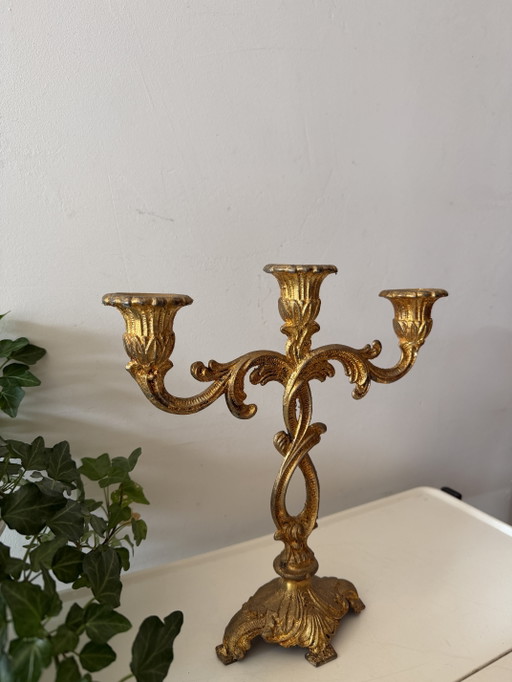 Candelabro barroco antiguo