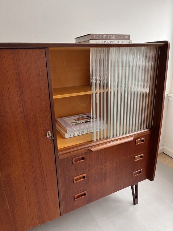Image 1 of Credenza alta vintage in teak, anni '60