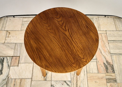 Mesa de centro vintage de roble