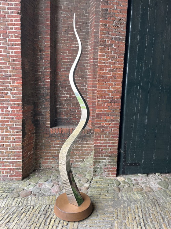 Image 1 of Kinetic Stainless Steel Sculptures – Unique Handmade Art Set