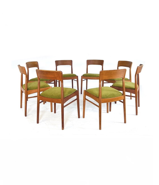 Image 1 of 8x Henning Kjærnulf restaurado, Korup Stolefabrik '60