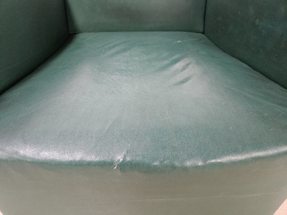 Coppia di poltrone Art Déco in noce e pelle verde, 1940 – Wood (photo 13 of 21)
