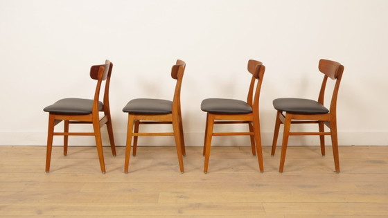 Image 1 of 4 sillas de comedor | Farstrup | Modelo 210 | Restaurado