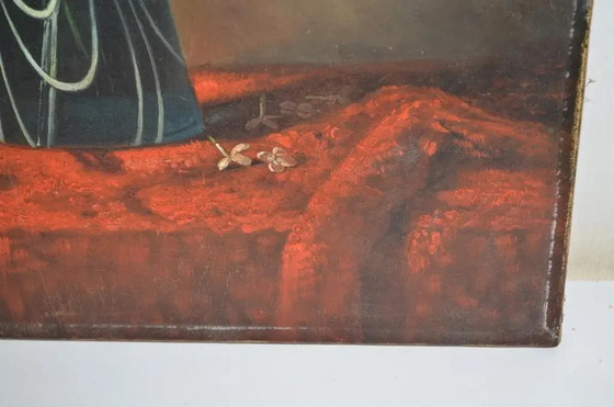 Pauline Petit (Französisch 19.-20. Jahrhundert) "Stillleben mit Blumenstrauß" Öl auf Leinwand Signiert und (photo 3 of 12)