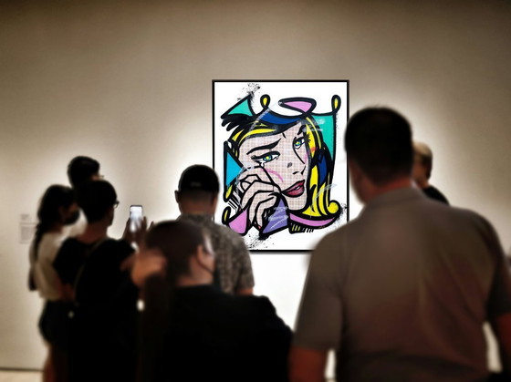 Image 1 of UTOPIA - Crying Girl - Framed artist's lithograph