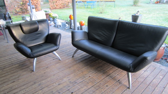 Image 1 of Leolux Design Classic "Panta Rhei "Leather 3-Seat + 1-Seat.Top