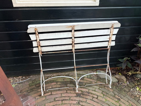 Image 1 of Banc de jardin français ancien (pliant)
