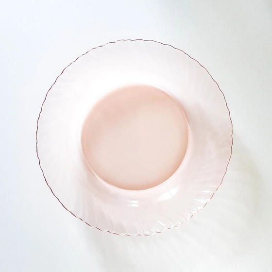 6 Piatti Fondi in Vetro Rosa Luminarc Rosaline Modello Depressione – Stoviglie, Glass, Vintage (photo 8 of 10)