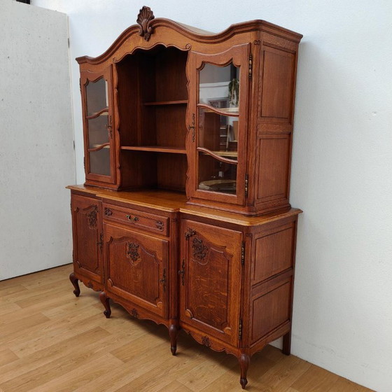 Credenza con Vetrina Vintage Cassettiera Mobile a Parete – Credenze con vetrina, Glass, Wood (photo 3 of 17)