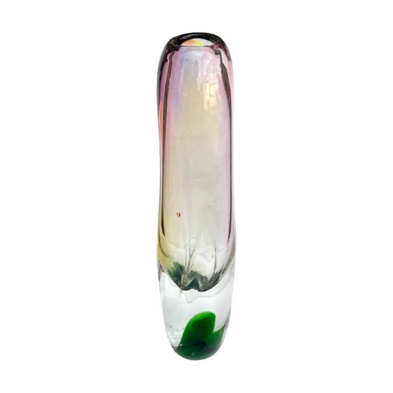 Image 1 of Jozef Rozinek Jarrón de cristal de boro Nový Bor, Checoslovaquia, años 70, vidrio sommerso