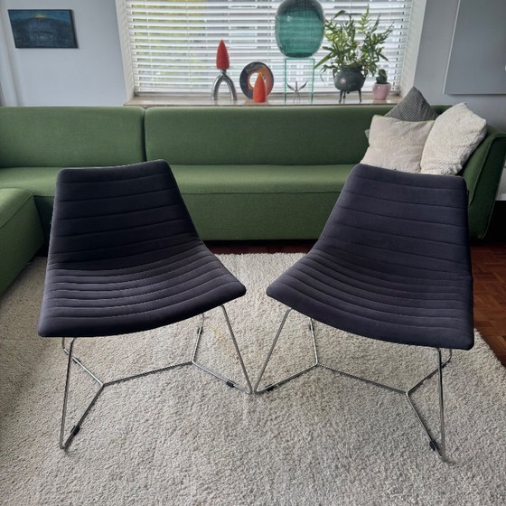 Image 1 of MIDJ Design 2 Cover lounge chairs with hocker