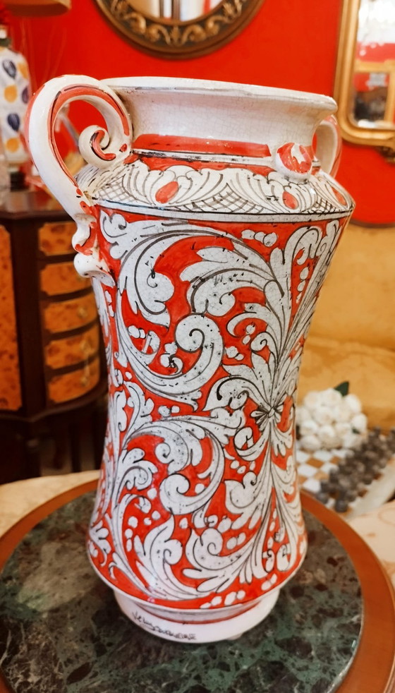 Image 1 of Vase en céramique majolique de Caltagirone