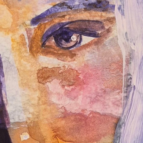 Image 1 of Anna Masiul Gozdecka, Rostro - Improvisación, acrílico sobre papel