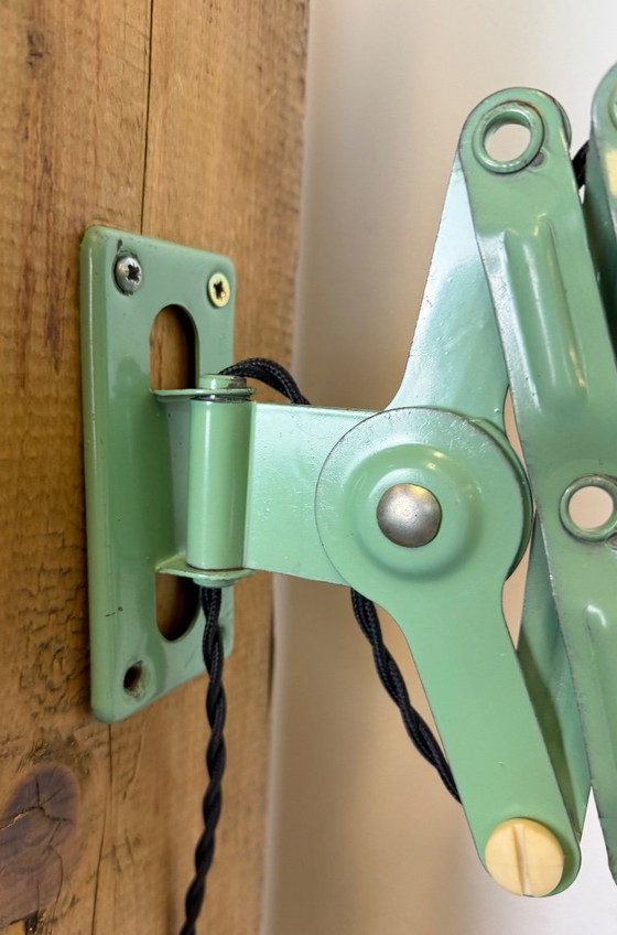 Image 1 of Industrial East German Scissor Lamp from VEB Zweckleuchtenbau Dresden, 1950s