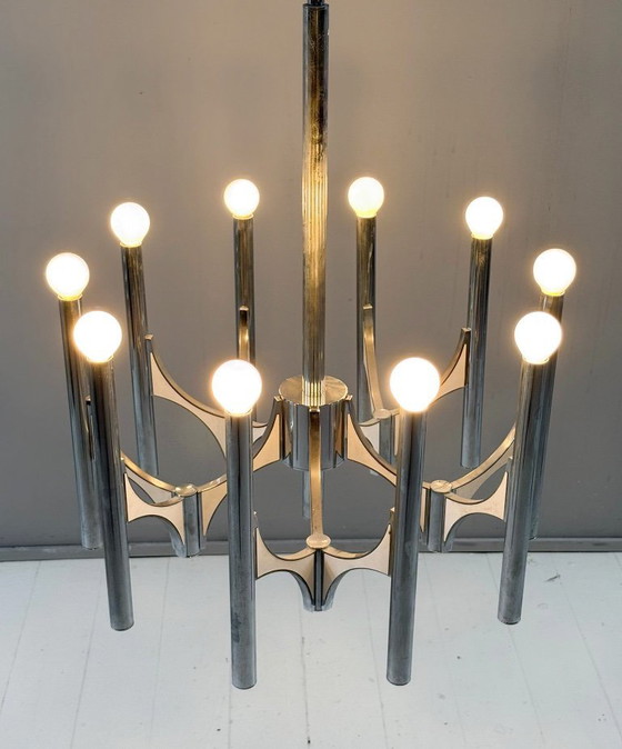 Image 1 of Lampadario di metà secolo di Gaetano Sciolari, Italia, anni '60