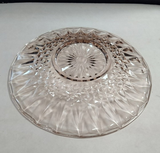 Image 1 of ciotola/piatto in vetro rosa chiaro