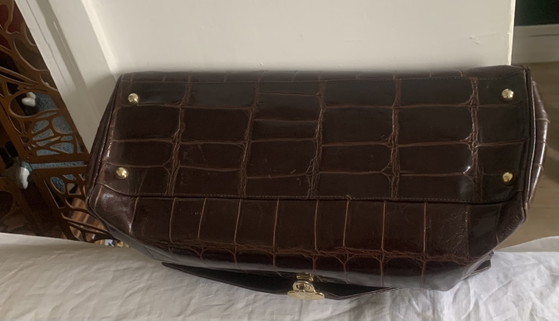 Grote vintage handtas van Joaquim Jofré (Barcelona 1929) – Joaquim Jofre, Top handle tassen, Exotic (photo 5 of 9)