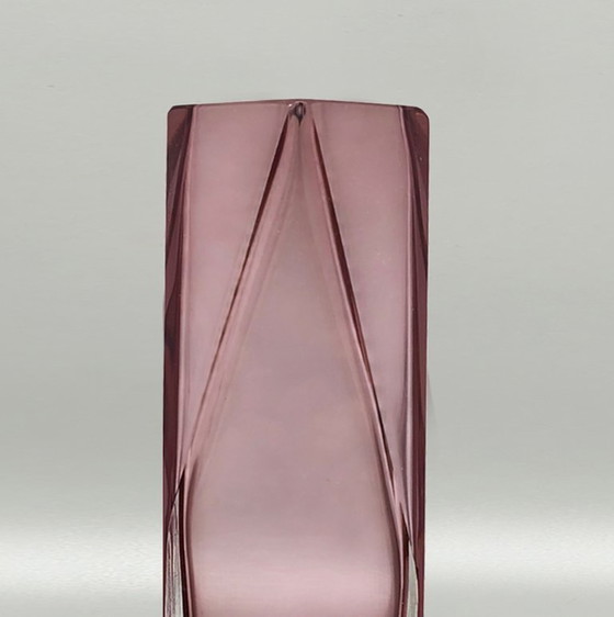 Image 1 of 1960s Flavio Poli for Seguso Sommerso Murano Glass Vase. Made in italy
