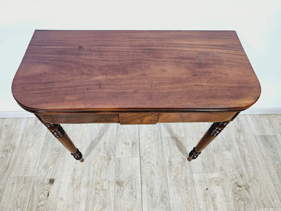 Antieke Kaarttafel in Mahonie, 19e eeuw – Bijzettafels (photo 9 of 19)